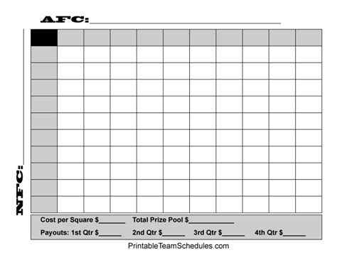 super bowl brackets printable pdf